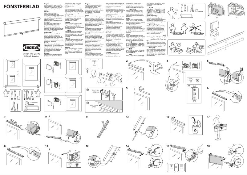 Página 1 del manual Manual de usuario Ikea FÖNSTERBLAD 805.384.50