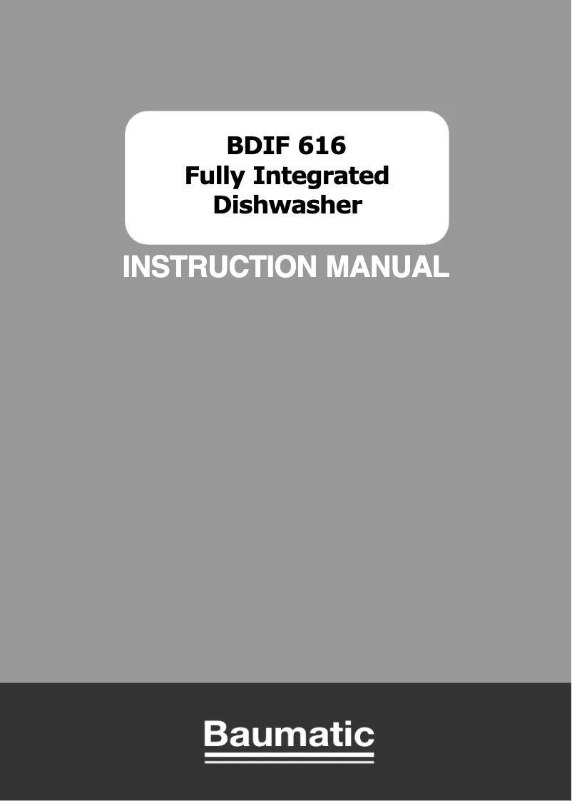 Imagen de la primera página del manual del dispositivo BDIF616