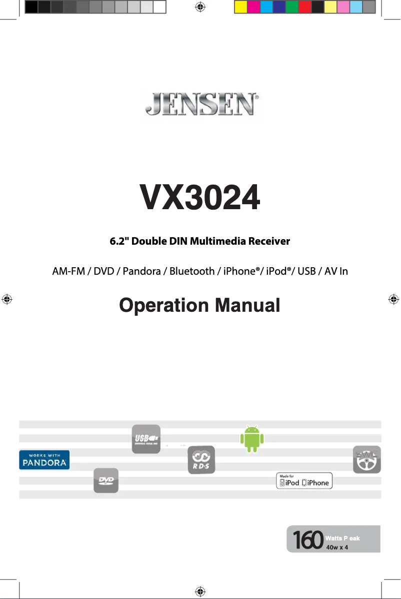 Imagen de la primera página del manual del dispositivo VX3024