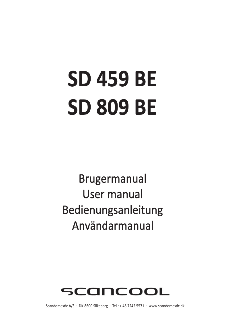 Imagen de la primera página del manual del dispositivo SD 459 BE