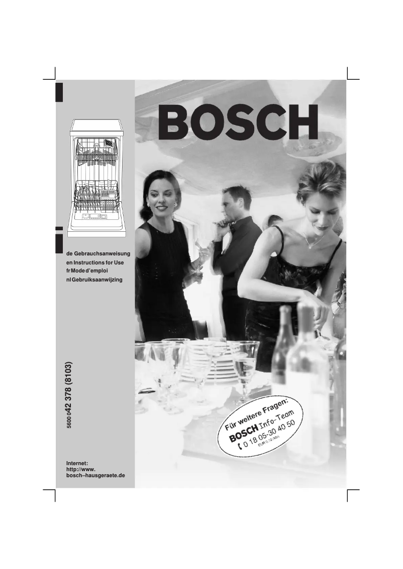 Página 1 del manual Manual de usuario Bosch SRS4672EU