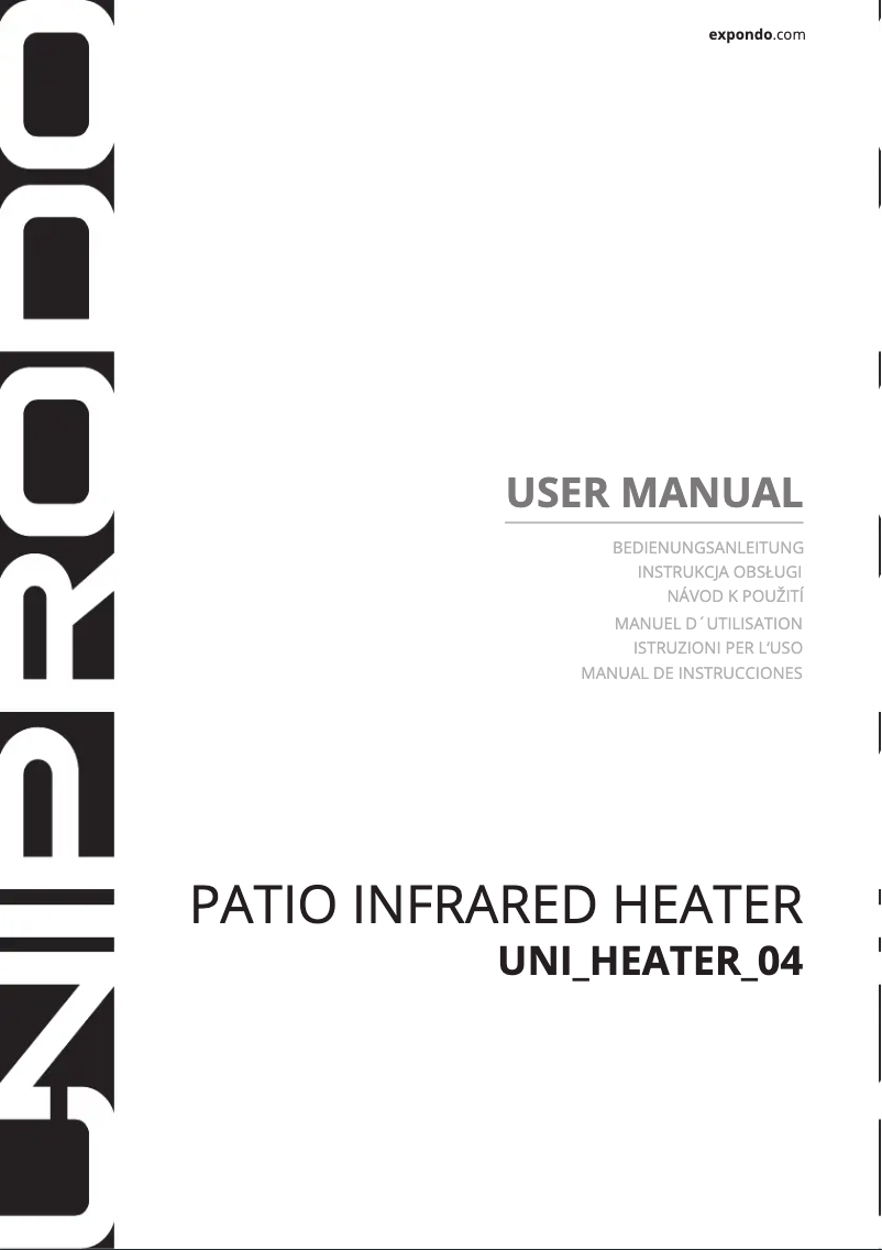 Imagen de la primera página del manual del dispositivo UNI_HEATER_04