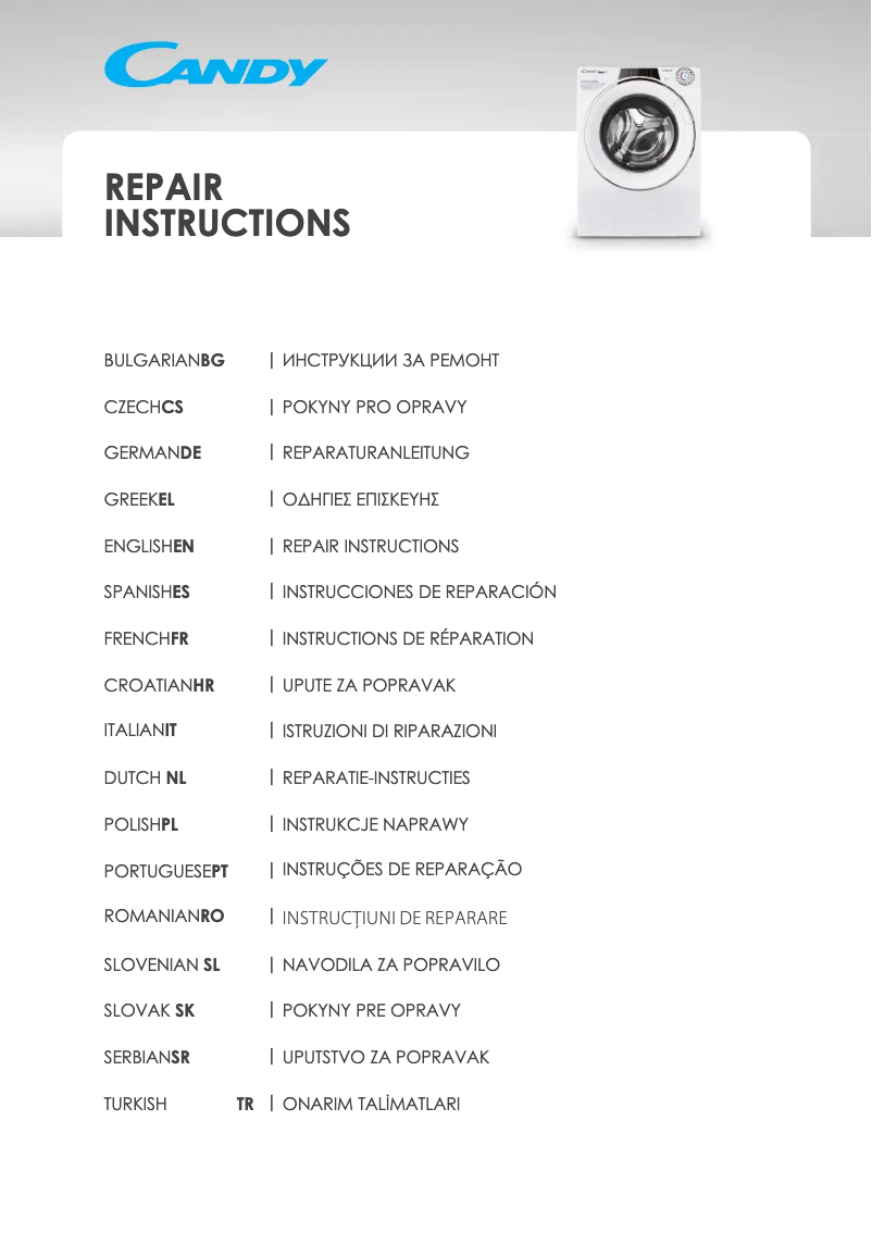 Imagen de la primera página del manual del dispositivo ROW42646DWMC-07