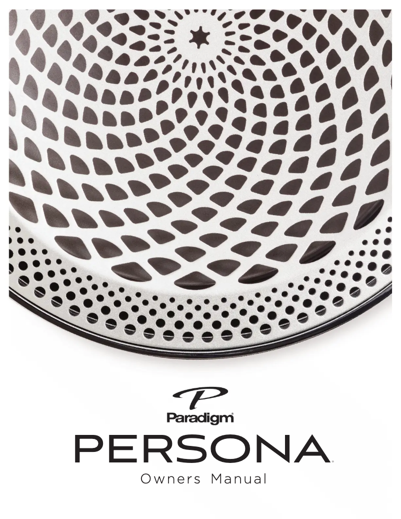 Imagen de la primera página del manual del dispositivo Persona B