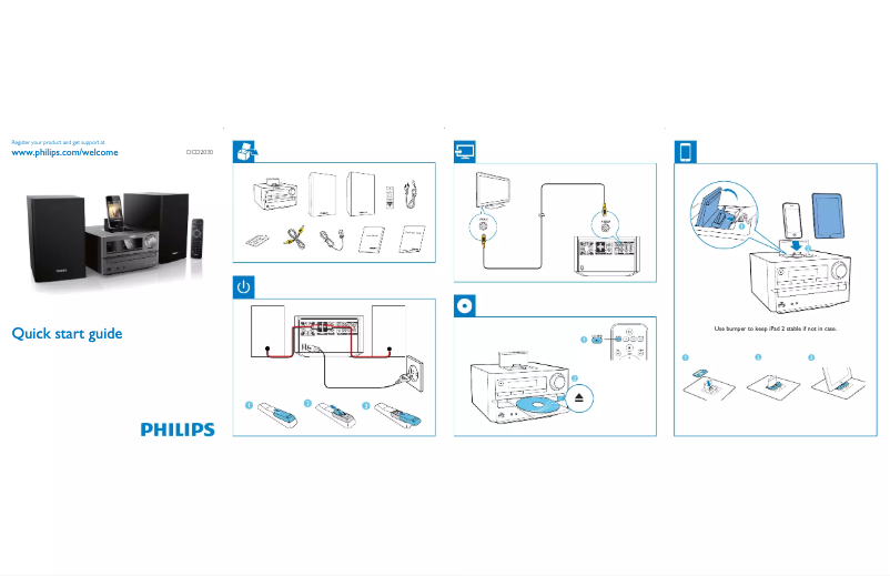 Página 1 del manual Guía de inicio rápido Philips DCD2030