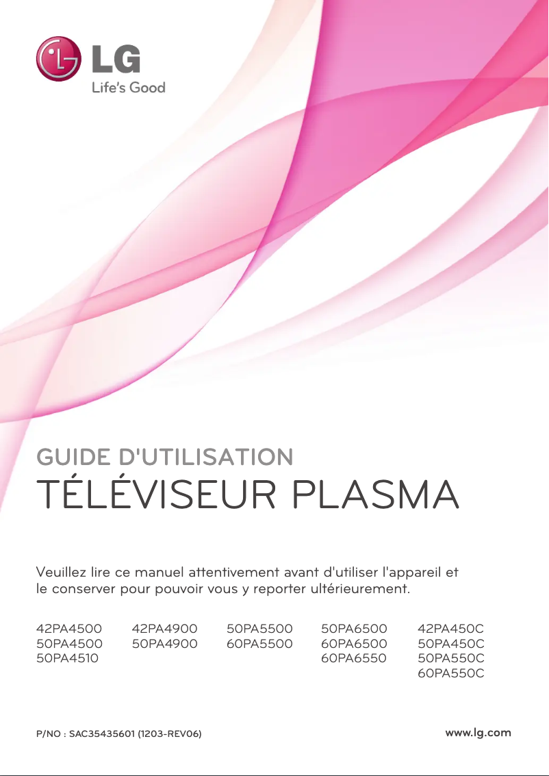 Imagen de la primera página del manual del dispositivo 42PA450C