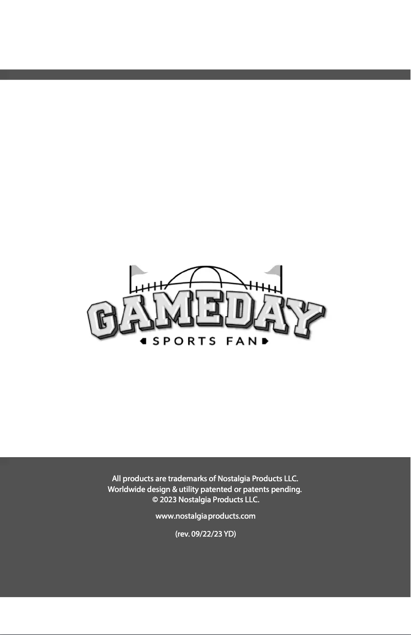 Página 1 del manual Manual de usuario GameDay GDKK4RDSL