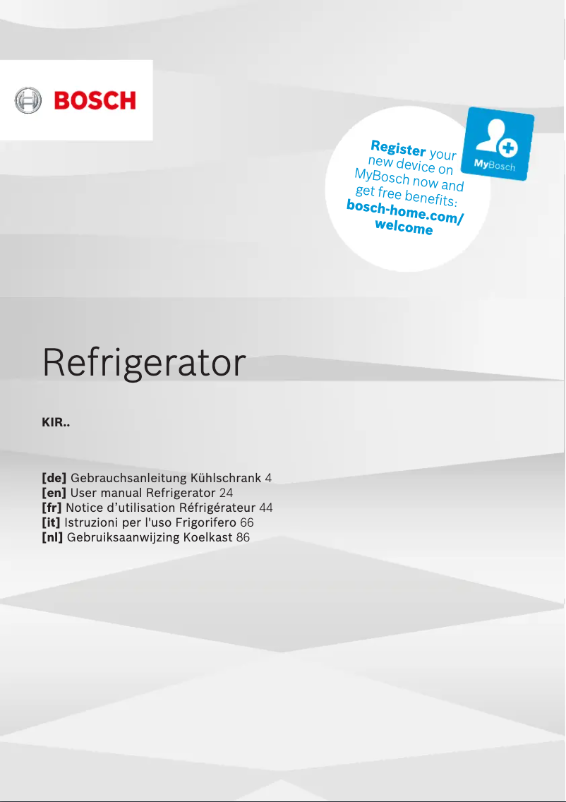 Imagen de la primera página del manual del dispositivo KIR18NFF2