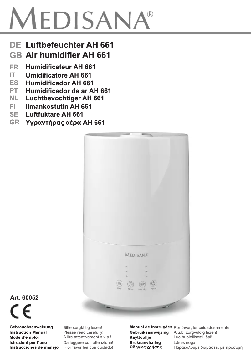 Página 1 del manual Manual de usuario Medisana AH 661