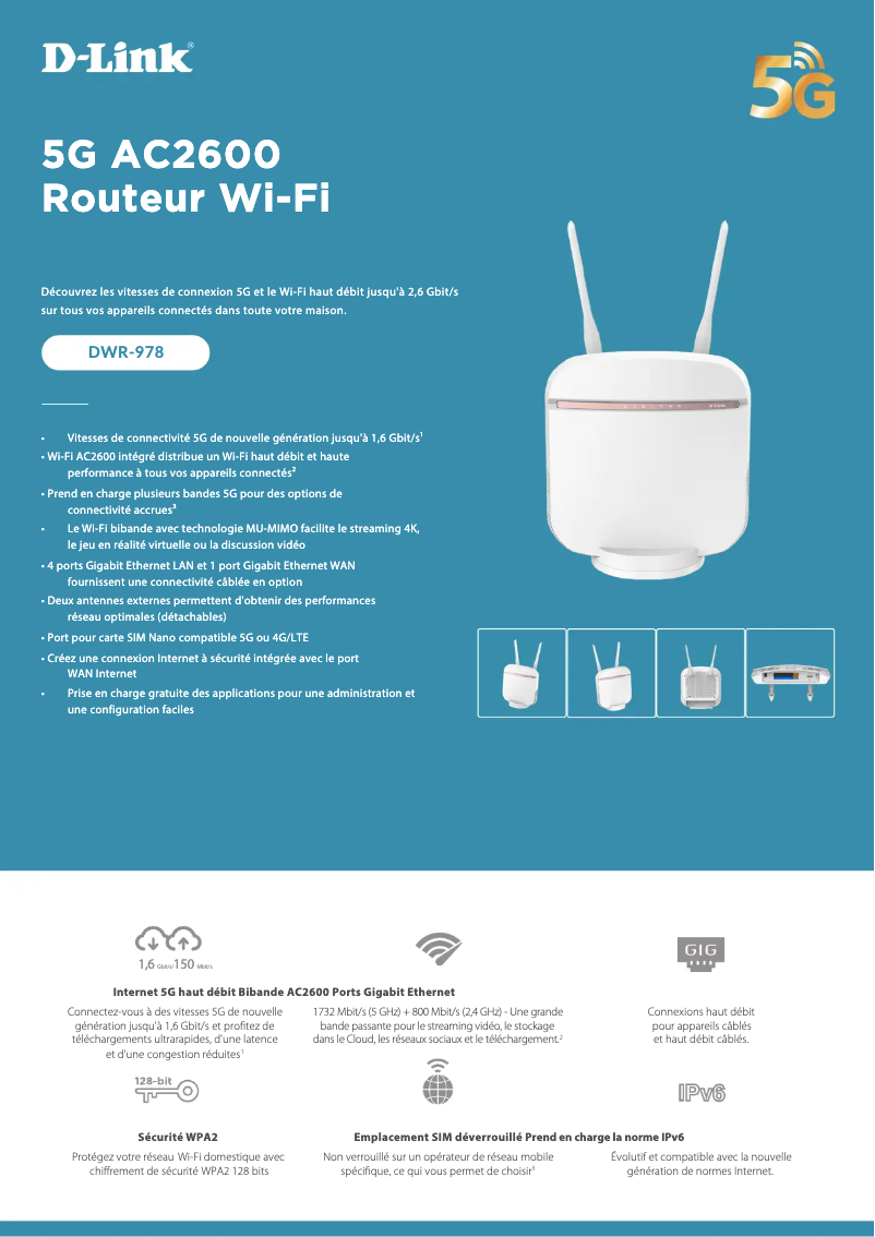Imagen de la primera página del manual del dispositivo DWR-978