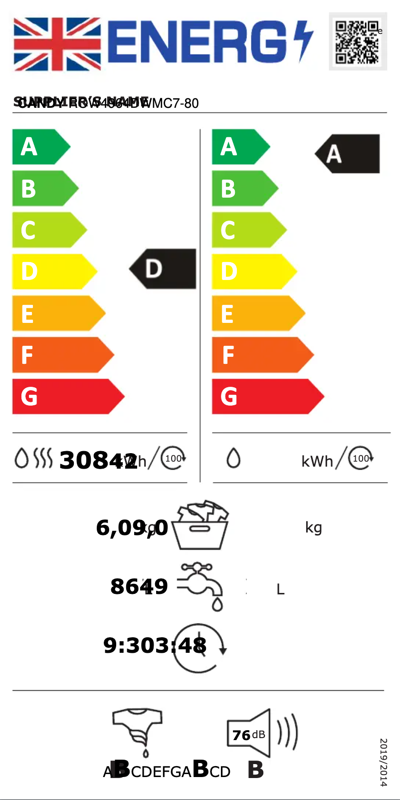 Imagen de la primera página del manual del dispositivo ROW4964DWMC7-80
