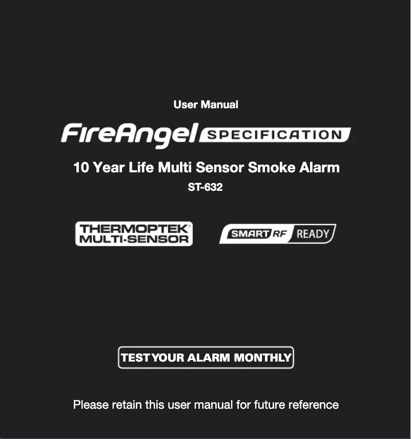 Página nº 1 - Manual de usuario FireAngel Thermoptek ST-632