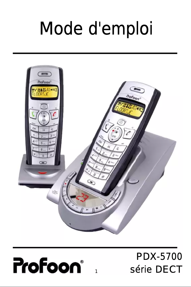 Imagen de la primera página del manual del dispositivo PDX-5700