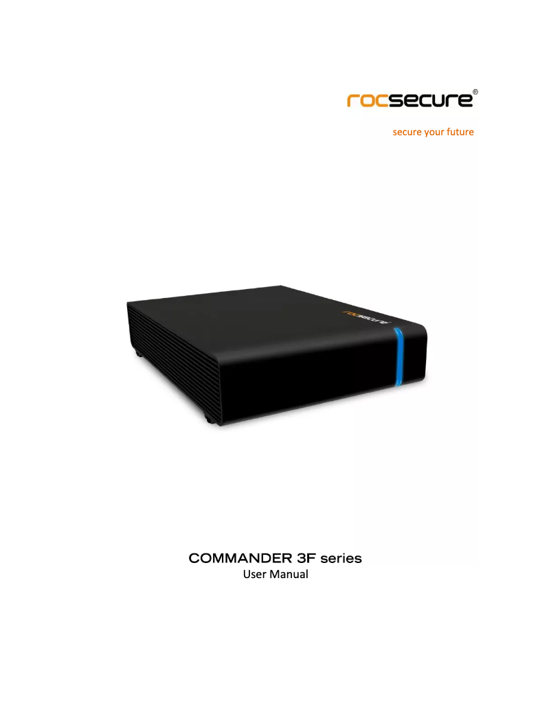 Imagen de la primera página del manual del dispositivo Commander 3F