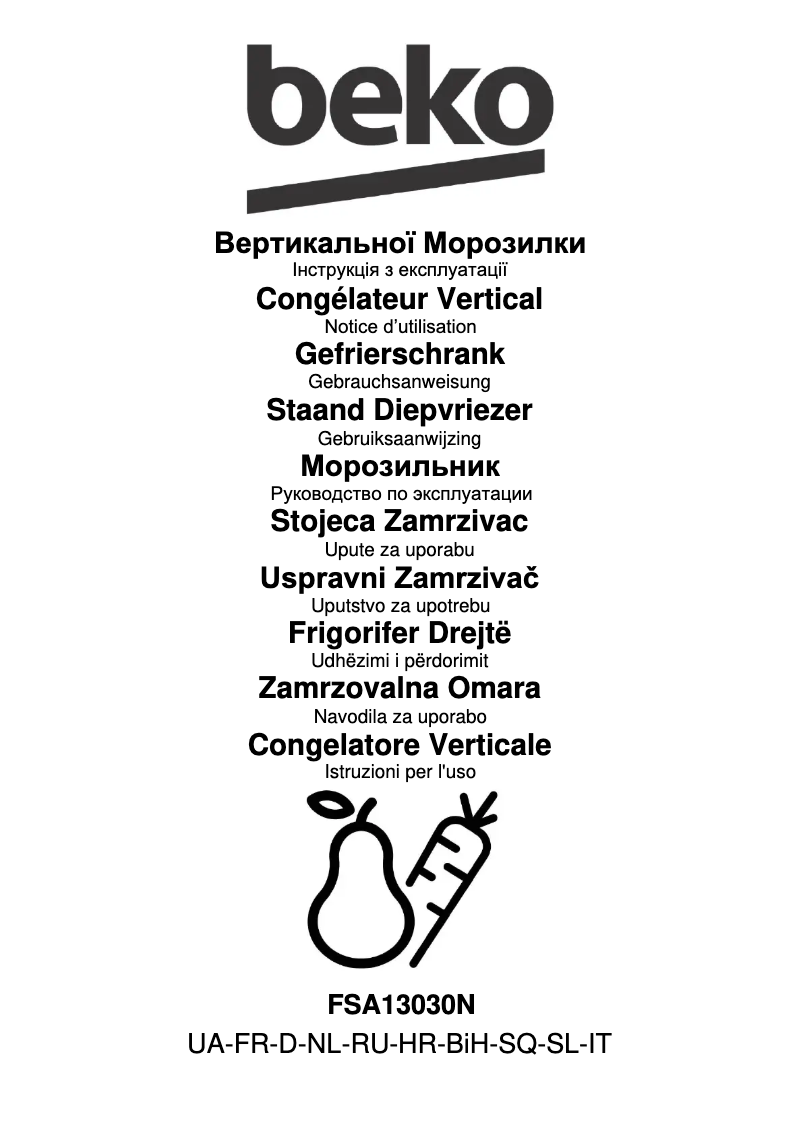 Imagen de la primera página del manual del dispositivo FSA13030N