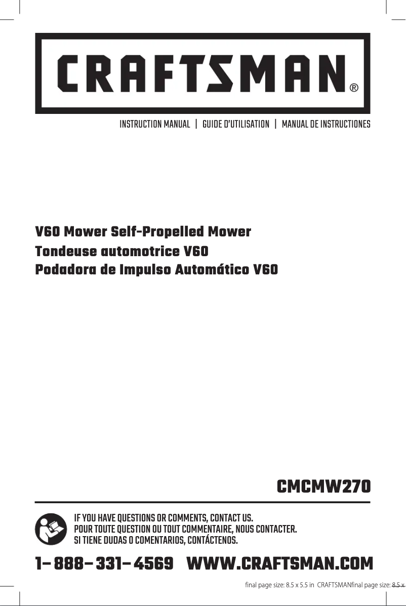 Imagen de la primera página del manual del dispositivo CMCMW270P2