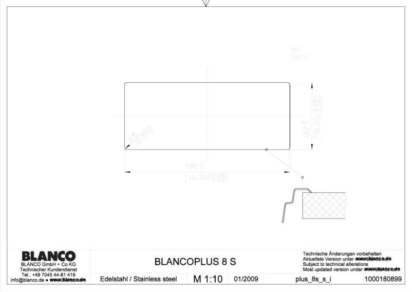 Imagen de la primera página del manual del dispositivo PLUS 8 S