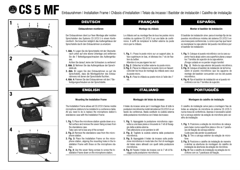 Página 1 del manual Manual de usuario AKG CS 5 MF