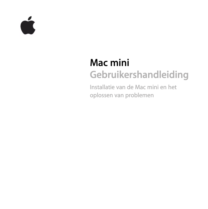 Página 1 del manual Manual de usuario Apple Mac Mini MD389FN