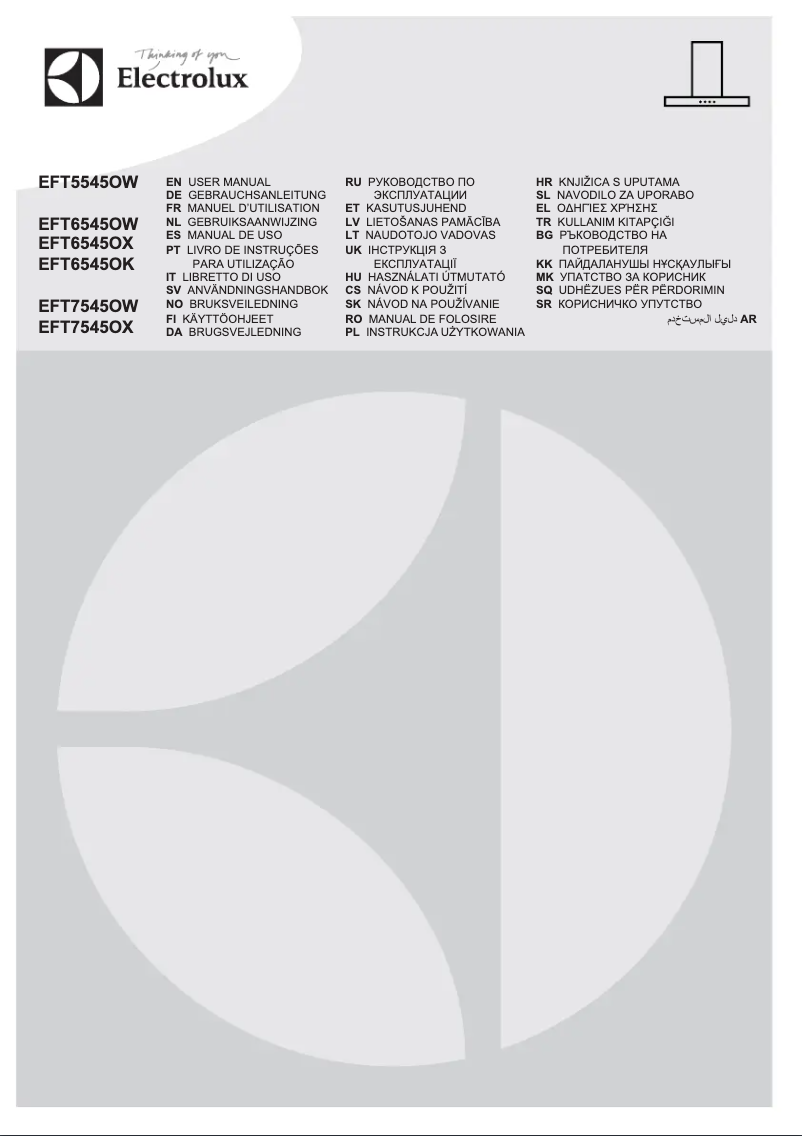 Imagen de la primera página del manual del dispositivo EFT6545OK