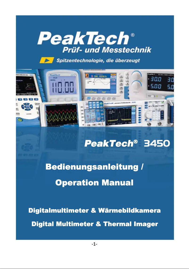 Imagen de la primera página del manual del dispositivo 3450
