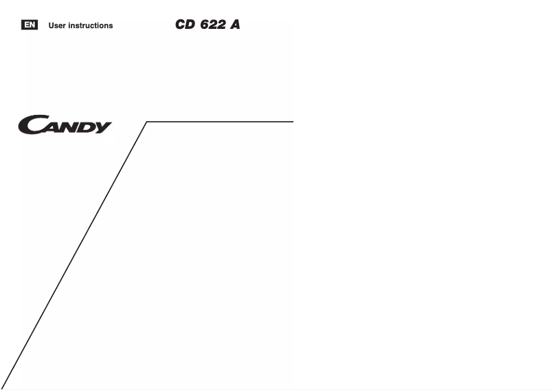 Página 1 del manual Manual de usuario Candy CD 622 UK