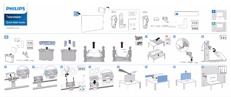 Imagen de la primera página del manual del dispositivo 55OLED876