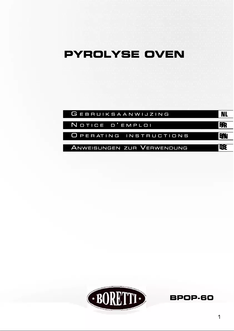 Página nº 1 - Manual de usuario Boretti BPOP60