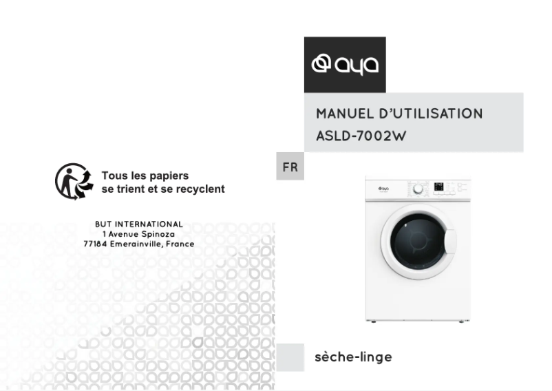 Página 1 del manual Manual de usuario AYA ASLD-7002W