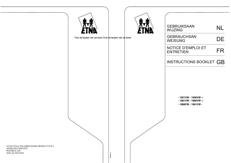 Imagen de la primera página del manual del dispositivo 1991VW