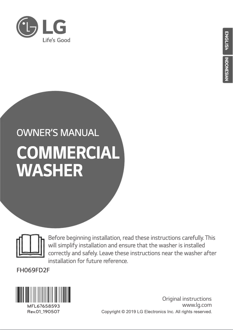 Imagen de la primera página del manual del dispositivo FH069FD2F