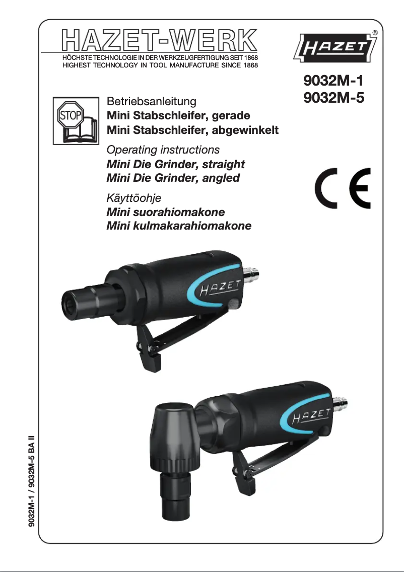 Imagen de la primera página del manual del dispositivo 9032 M-1