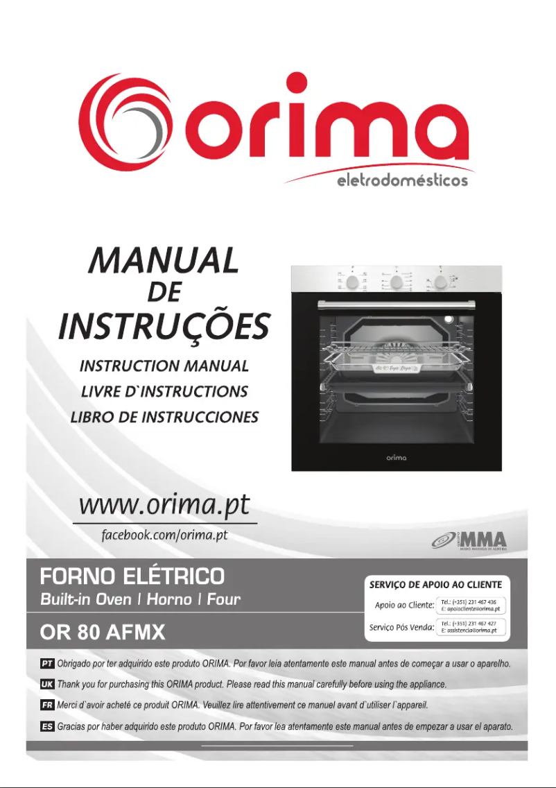 Página 1 del manual Manual de usuario Orima OR-80-AFMX