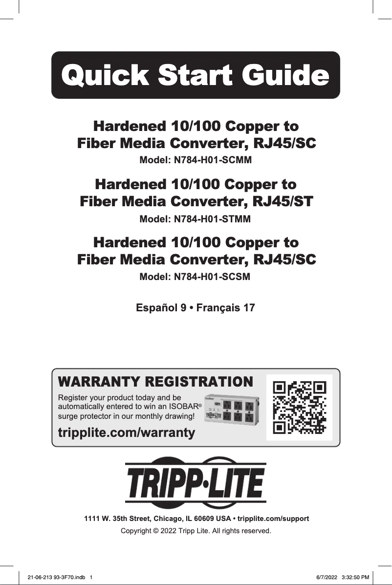 Imagen de la primera página del manual del dispositivo N784-H01-SCSM