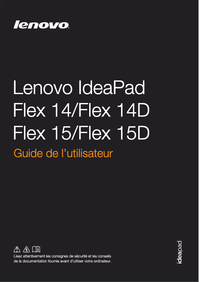 Imagen de la primera página del manual del dispositivo IdeaPad Flex 15