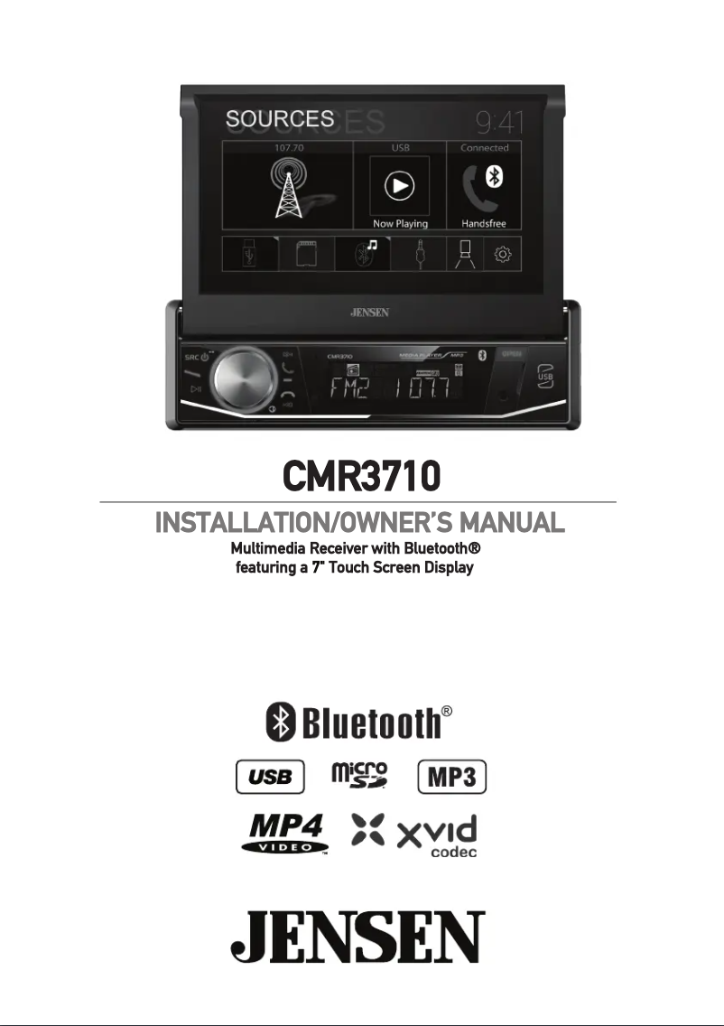 Página nº 1 - Manual de usuario Jensen CMR3710