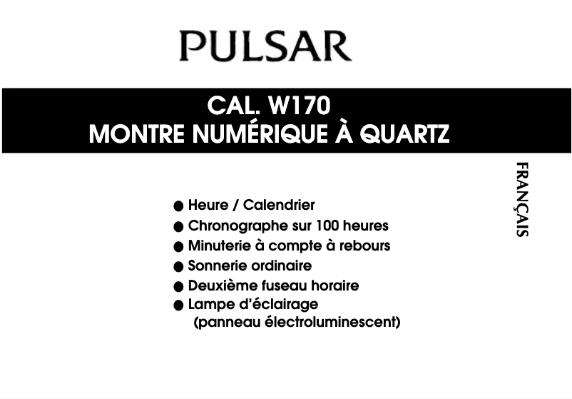 Imagen de la primera página del manual del dispositivo W170