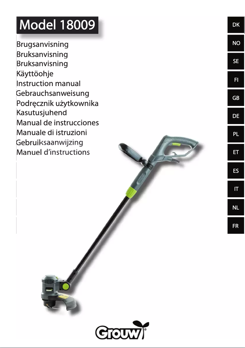 Imagen de la primera página del manual del dispositivo 18009