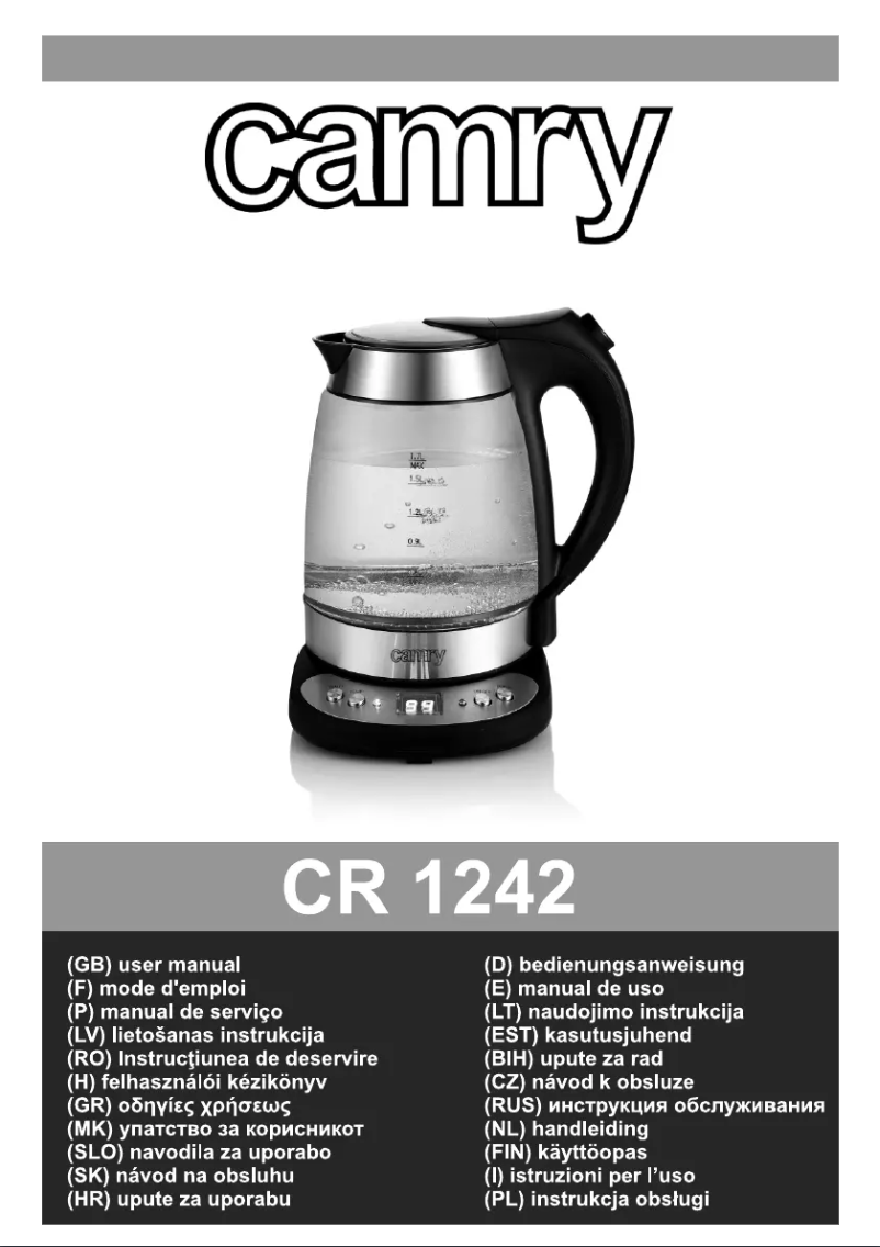 Página 1 del manual Manual de usuario Adler CR 1242