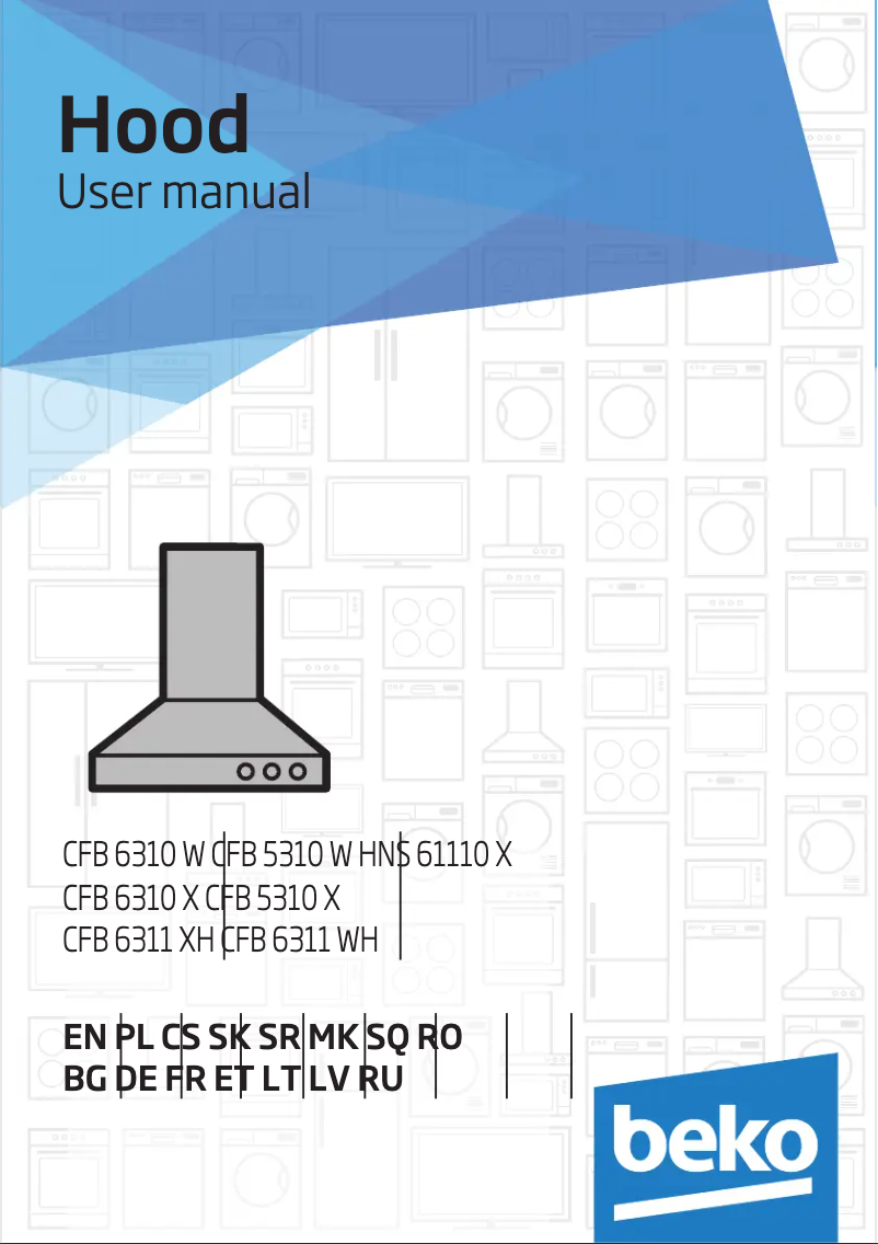 Página 1 del manual Manual de usuario Beko CFB6311WH