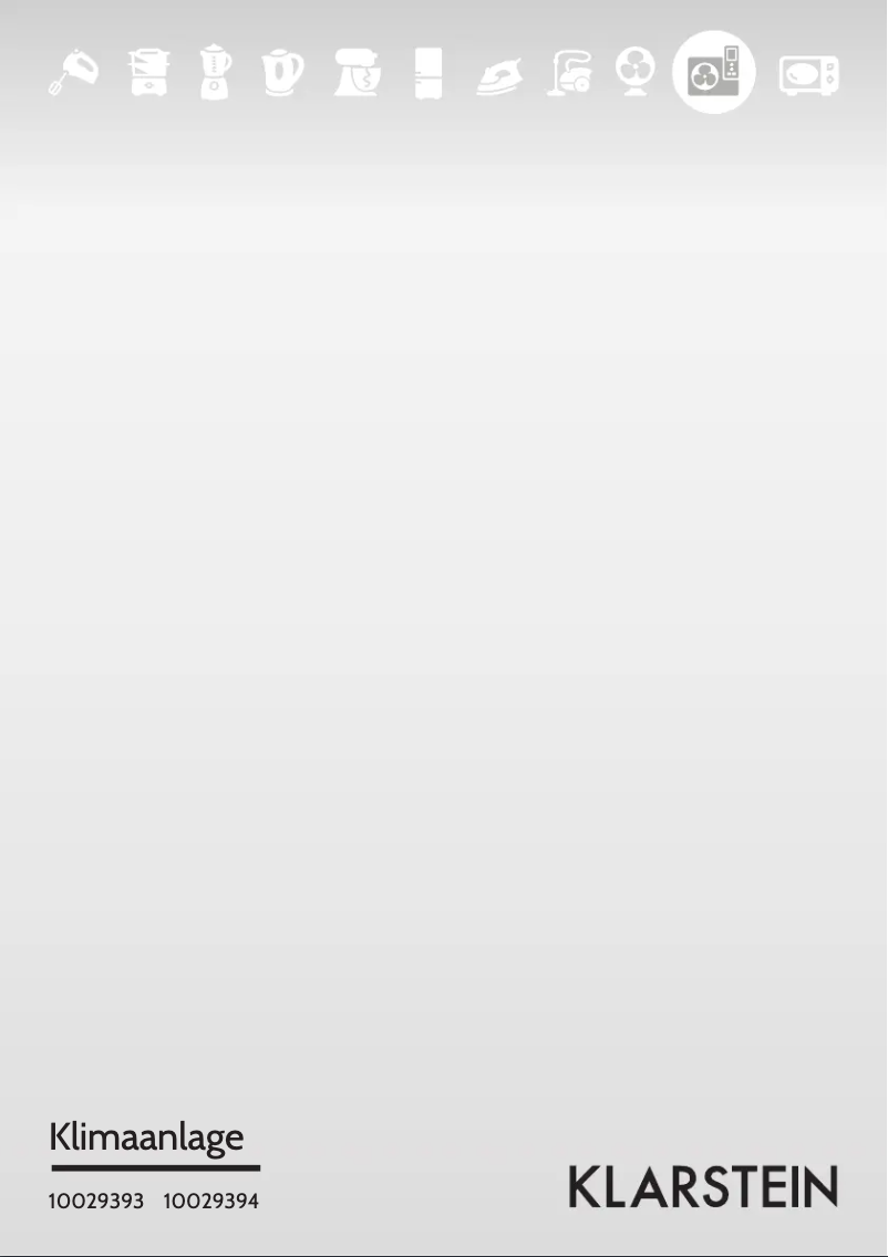 Página 1 del manual Manual de usuario Klarstein 10029393