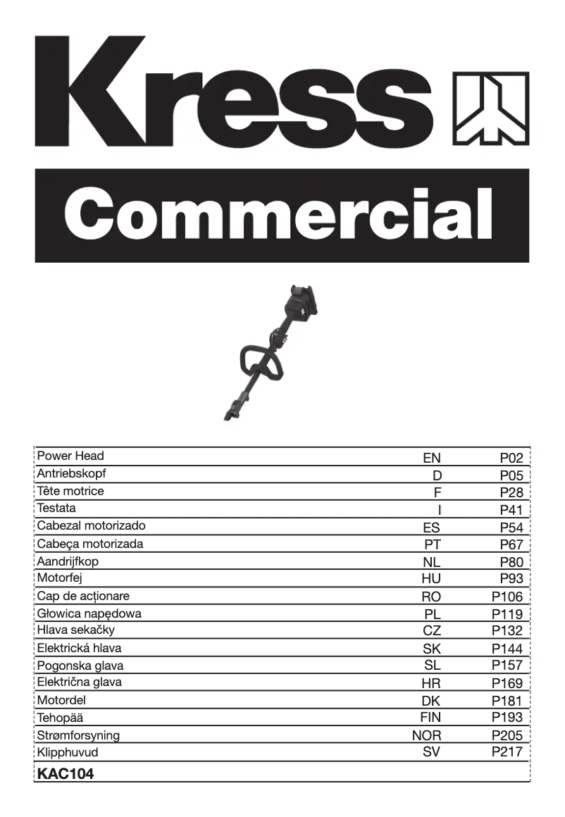 Página nº 1 - Manual de usuario Kress KAC104
