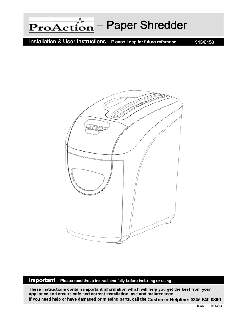 Imagen de la primera página del manual del dispositivo OS801CP
