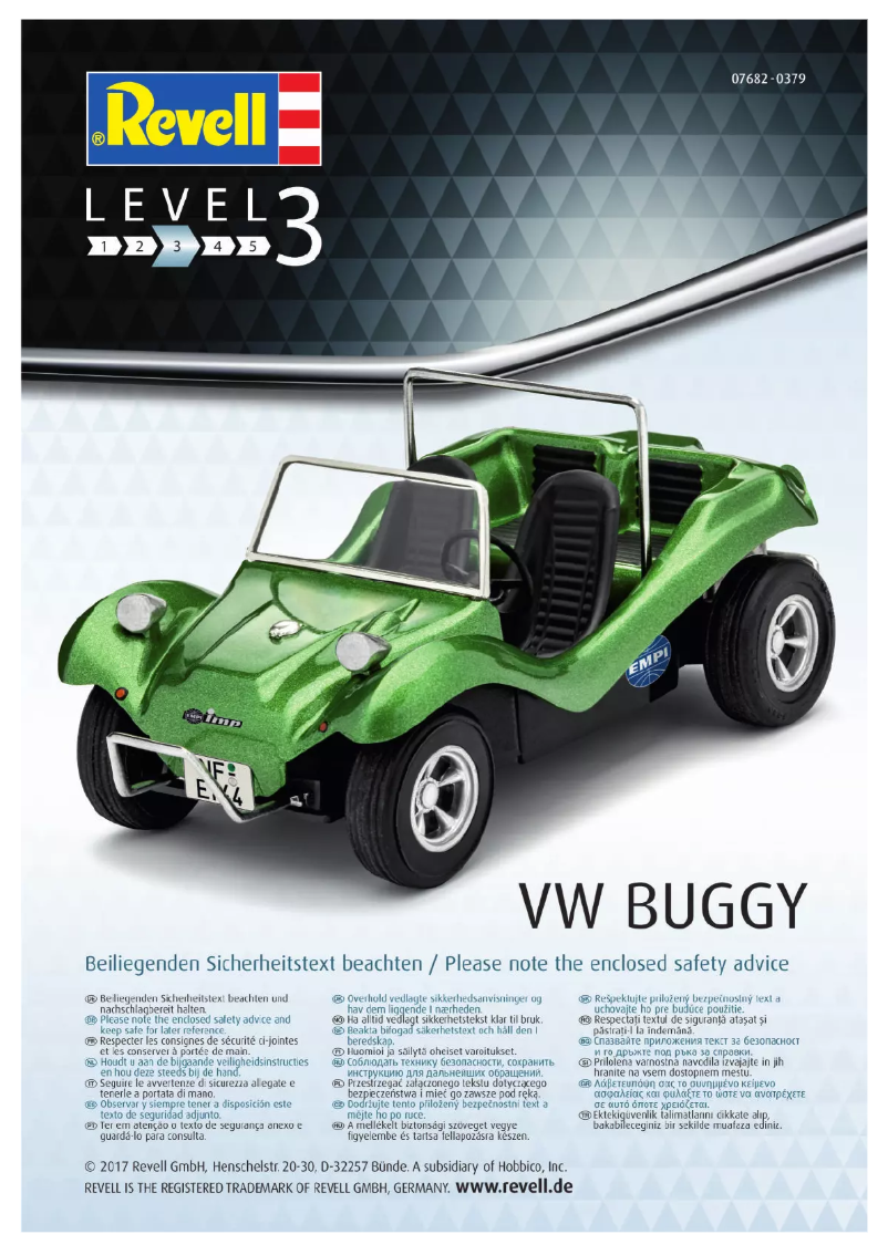 Imagen de la primera página del manual del dispositivo VW Buggy