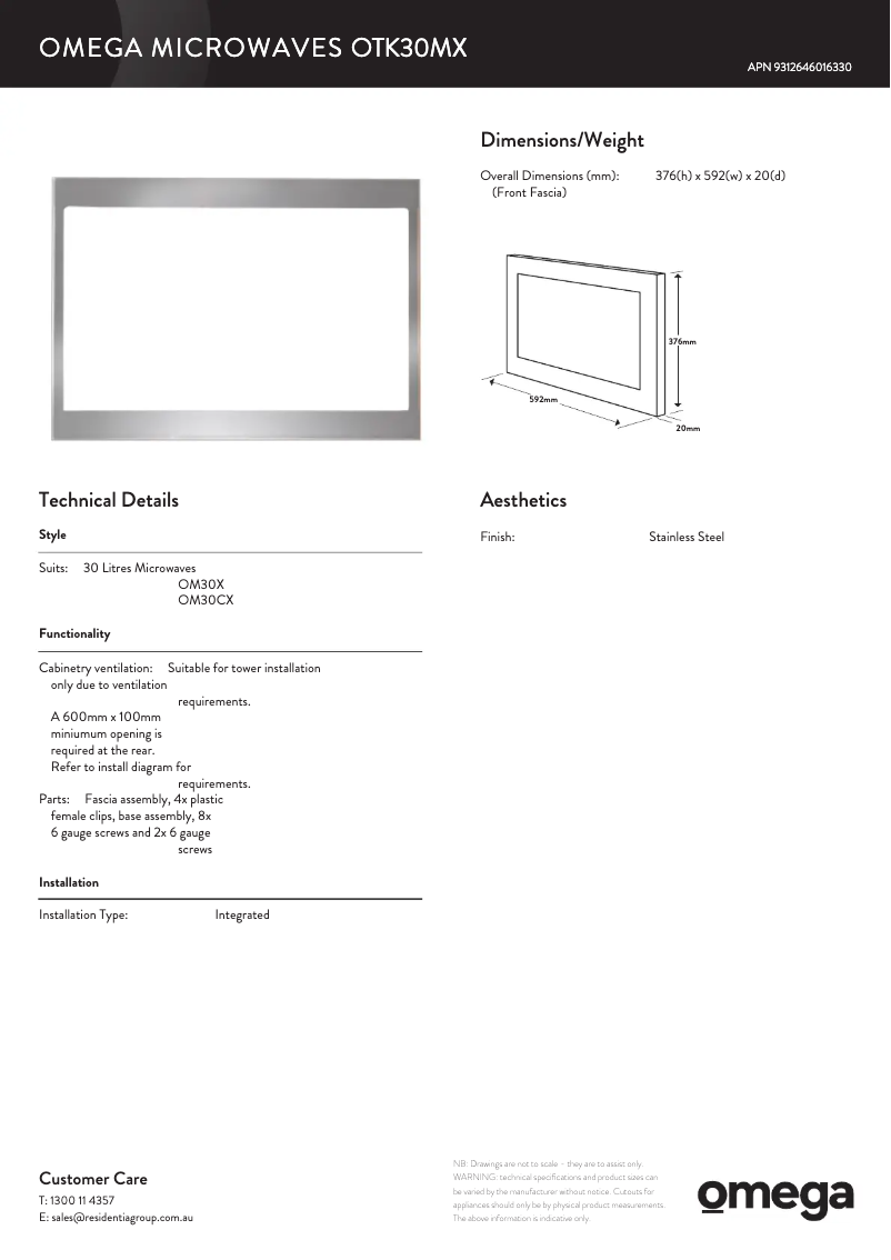 Imagen de la primera página del manual del dispositivo OM30X