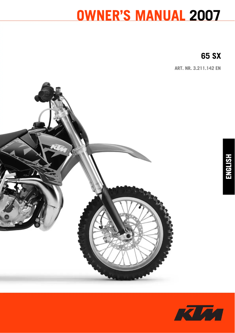 Imagen de la primera página del manual del dispositivo 65 SX (2007)