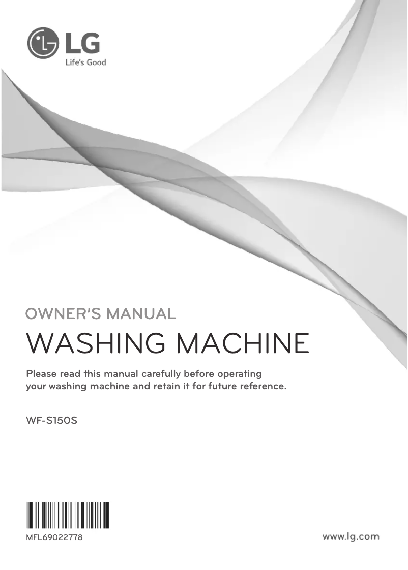 Página nº 1 - Manual de usuario LG WF-S150S