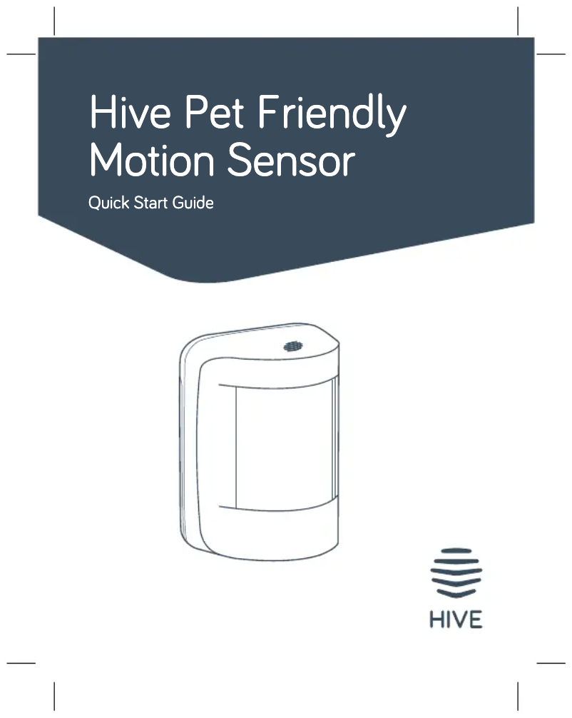 Página 1 del manual Guía de inicio rápido Hive Pet Friendly Motion Sensor