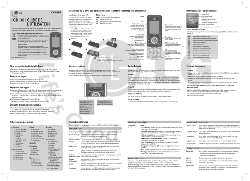 Página 1 del manual Manual de usuario LG GB130