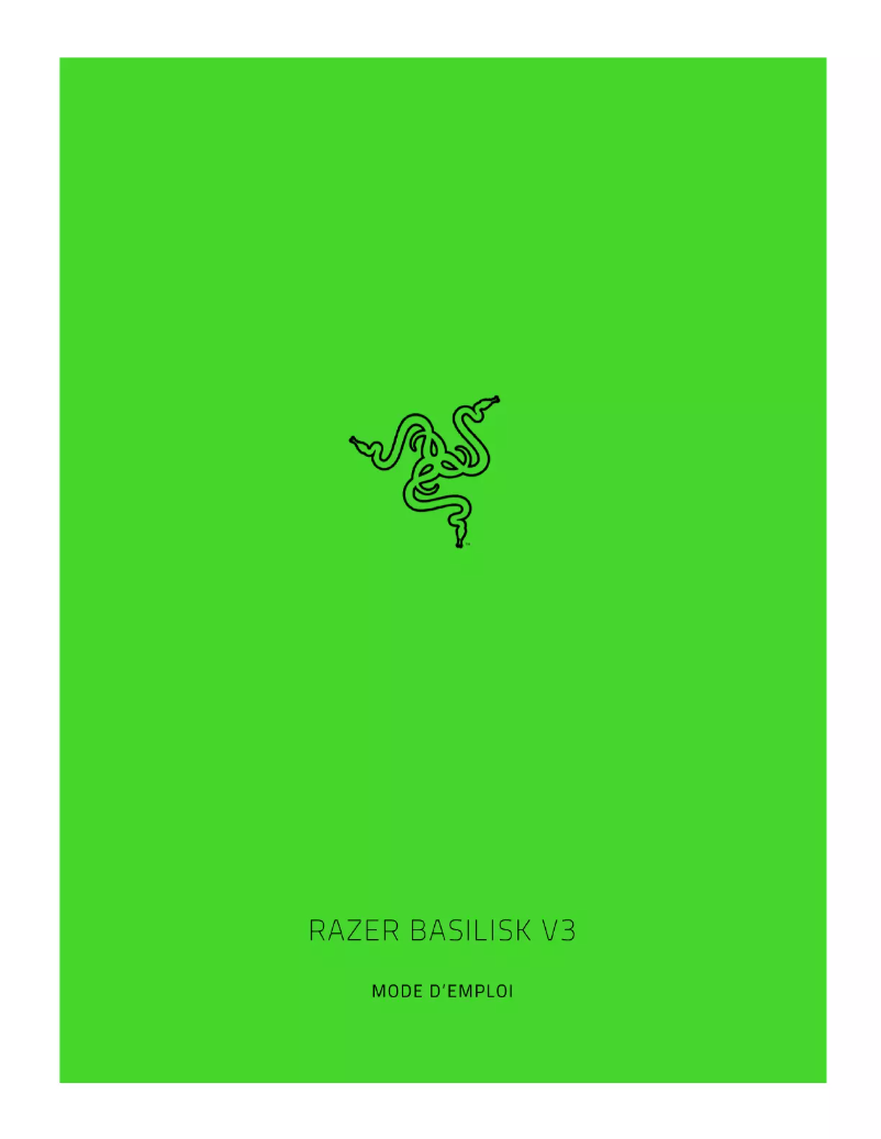 Imagen de la primera página del manual del dispositivo Basilisk V3